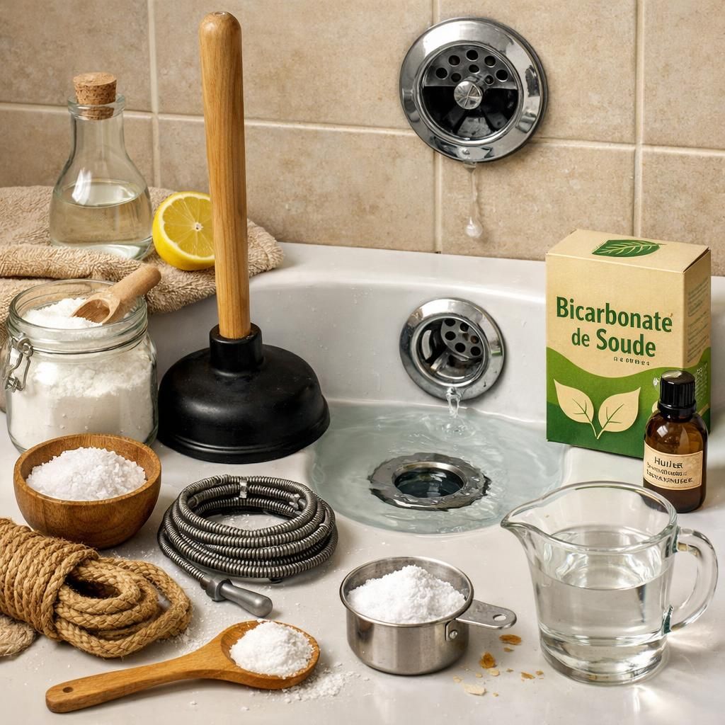 découvrez des méthodes naturelles et efficaces pour déboucher votre baignoire sans utiliser de produits chimiques, en préservant votre santé et l'environnement.
