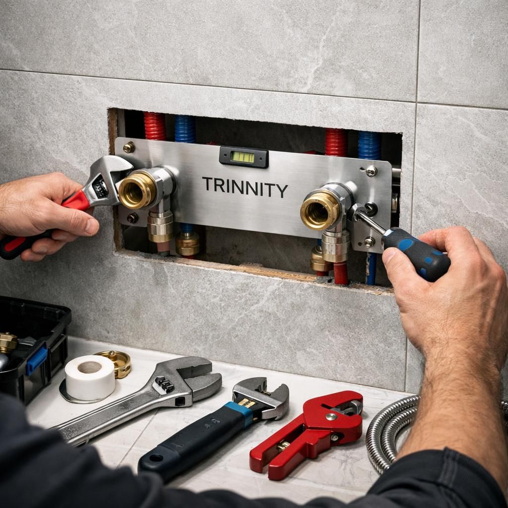 découvrez les kits de fixation de mitigeur de douche trinnity, alliant simplicité et efficacité pour une installation rapide et réussie de votre douche.