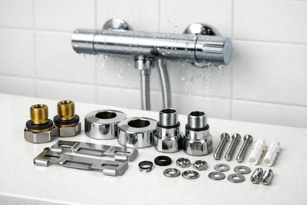 découvrez les kits de fixation de mitigeur de douche trinnity, alliant simplicité et efficacité pour une installation rapide et réussie de votre robinetterie de douche.